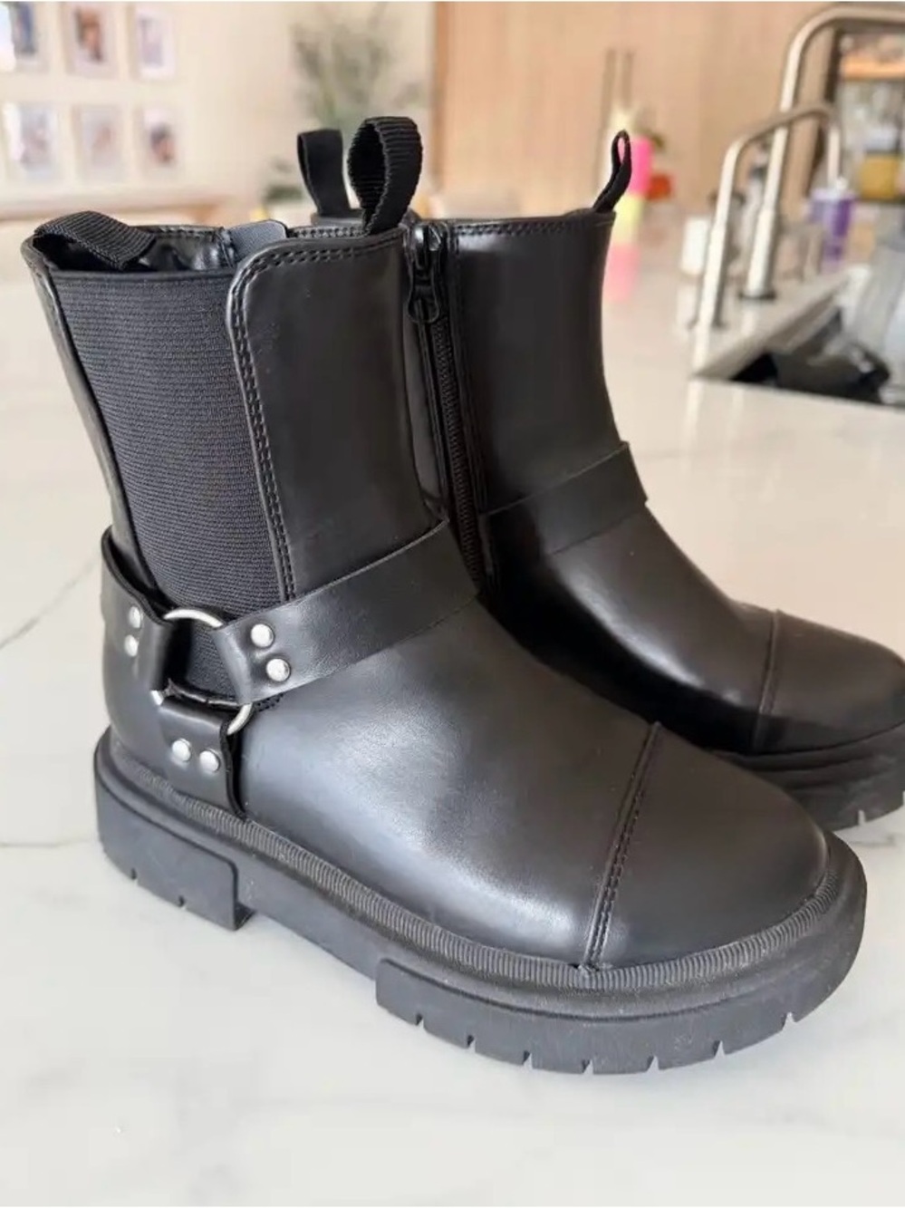 Girl Black Boots